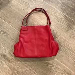 VINTAGE Coach Shoulder Bag | Red Designer